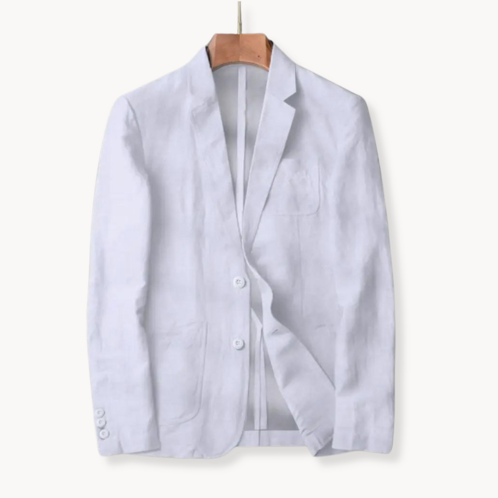 Cerulean Linen Blazer