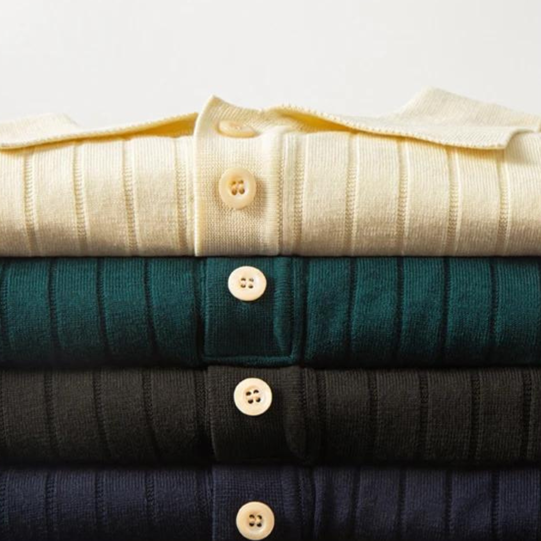 Polo Stefano en soie et coton