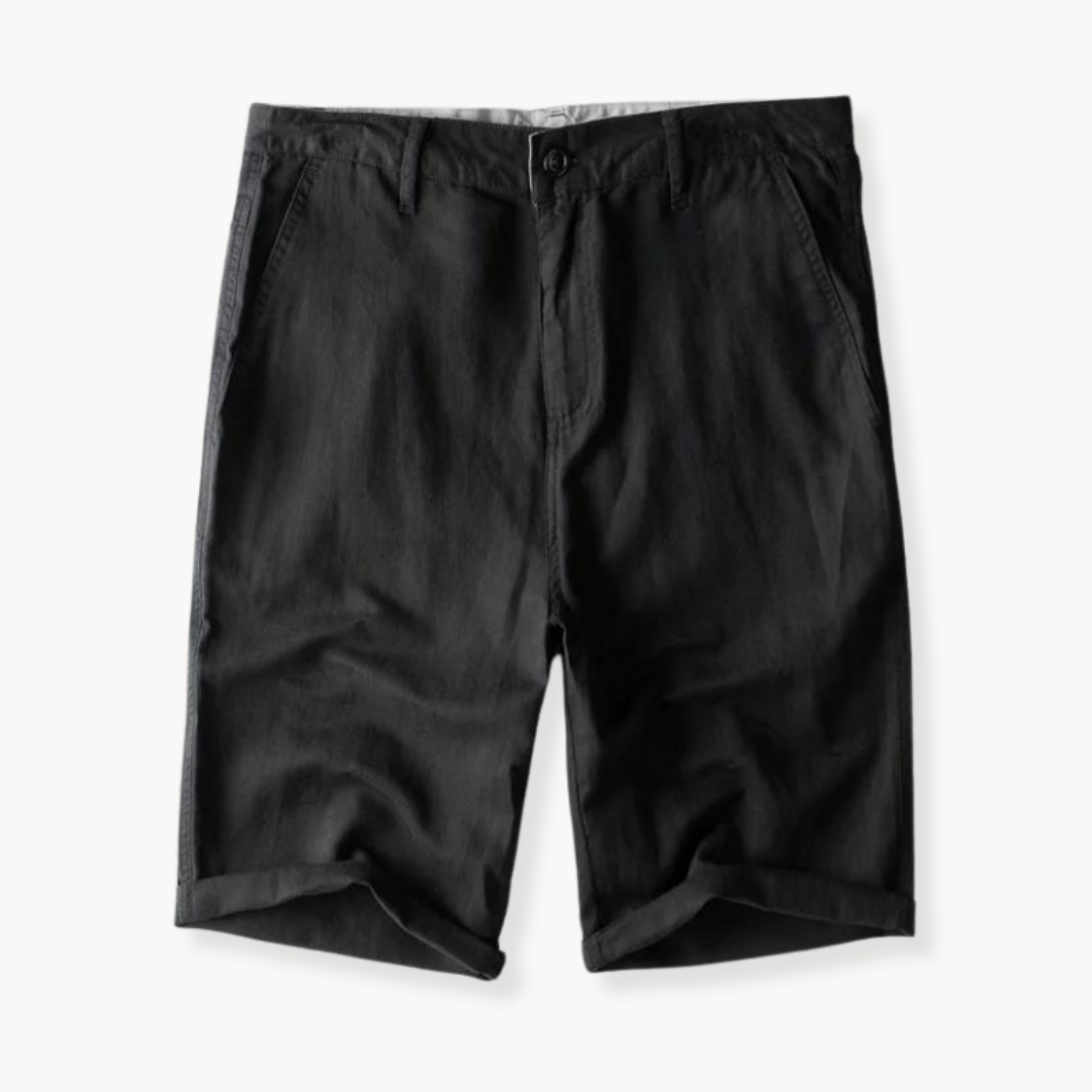 Shorts de Algodón y Lino Velante