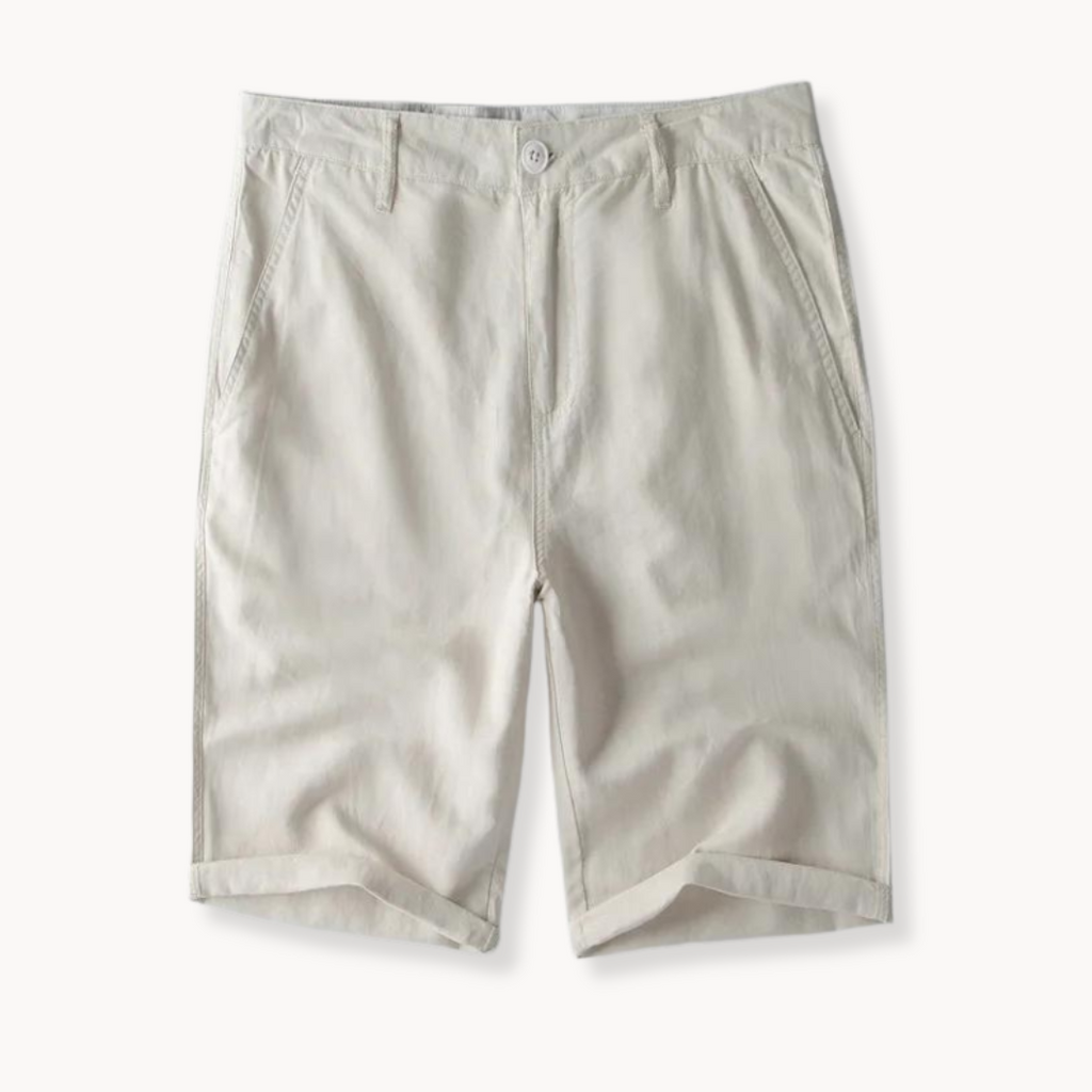 Shorts de Algodón y Lino Velante