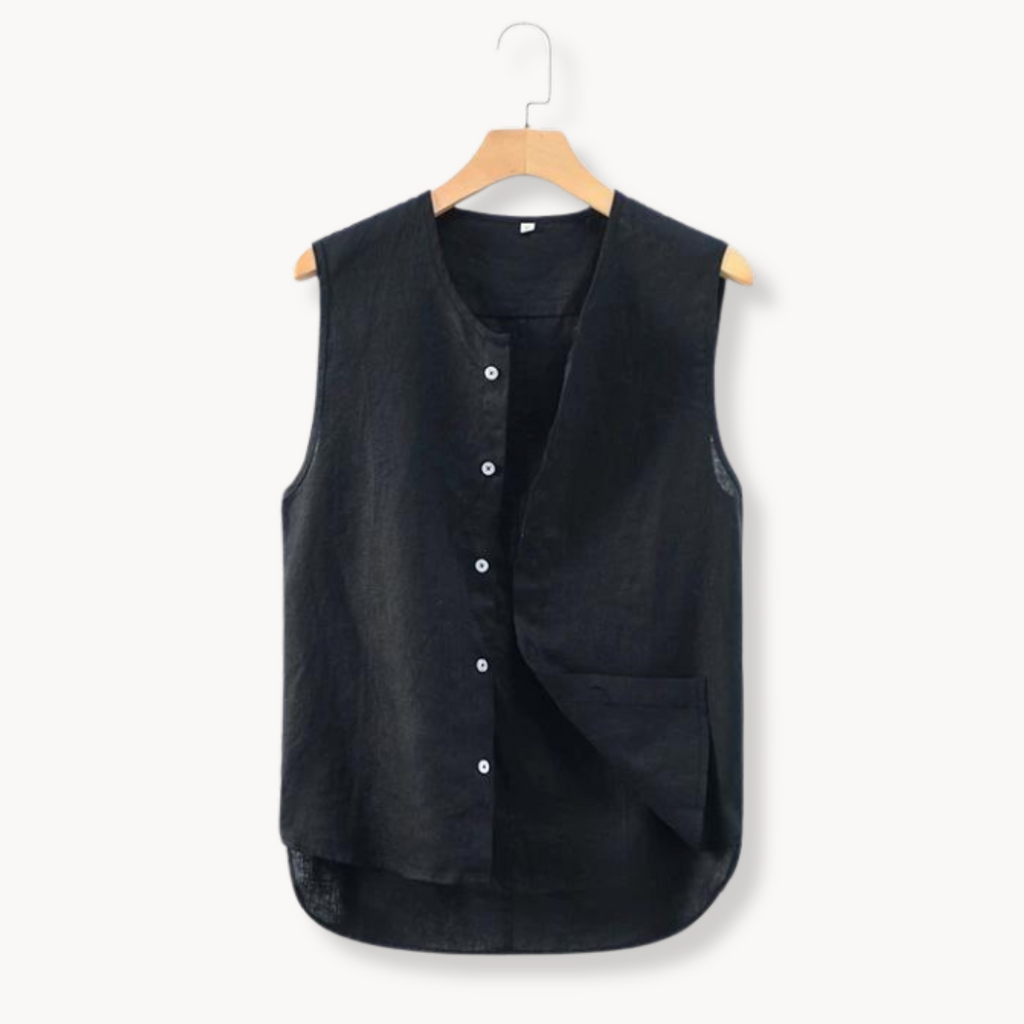 Zephyro Linen Vest