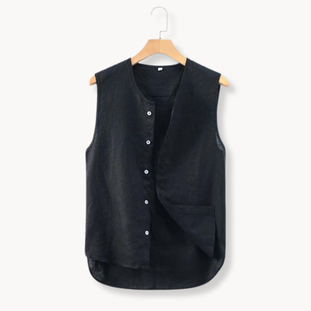 Zephyro Linen Vest