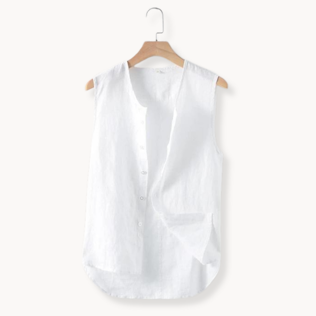 Zephyro Linen Vest
