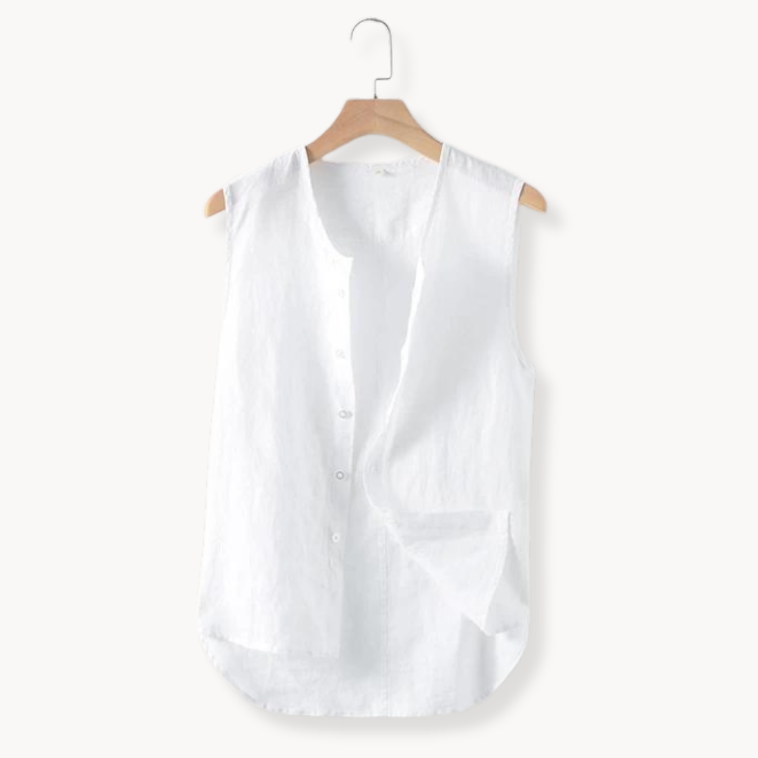 Zephyro Linen Vest