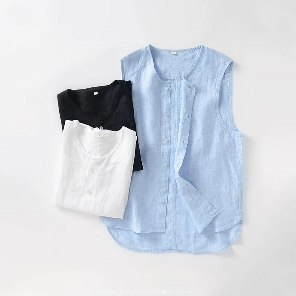 Zephyro Linen Vest