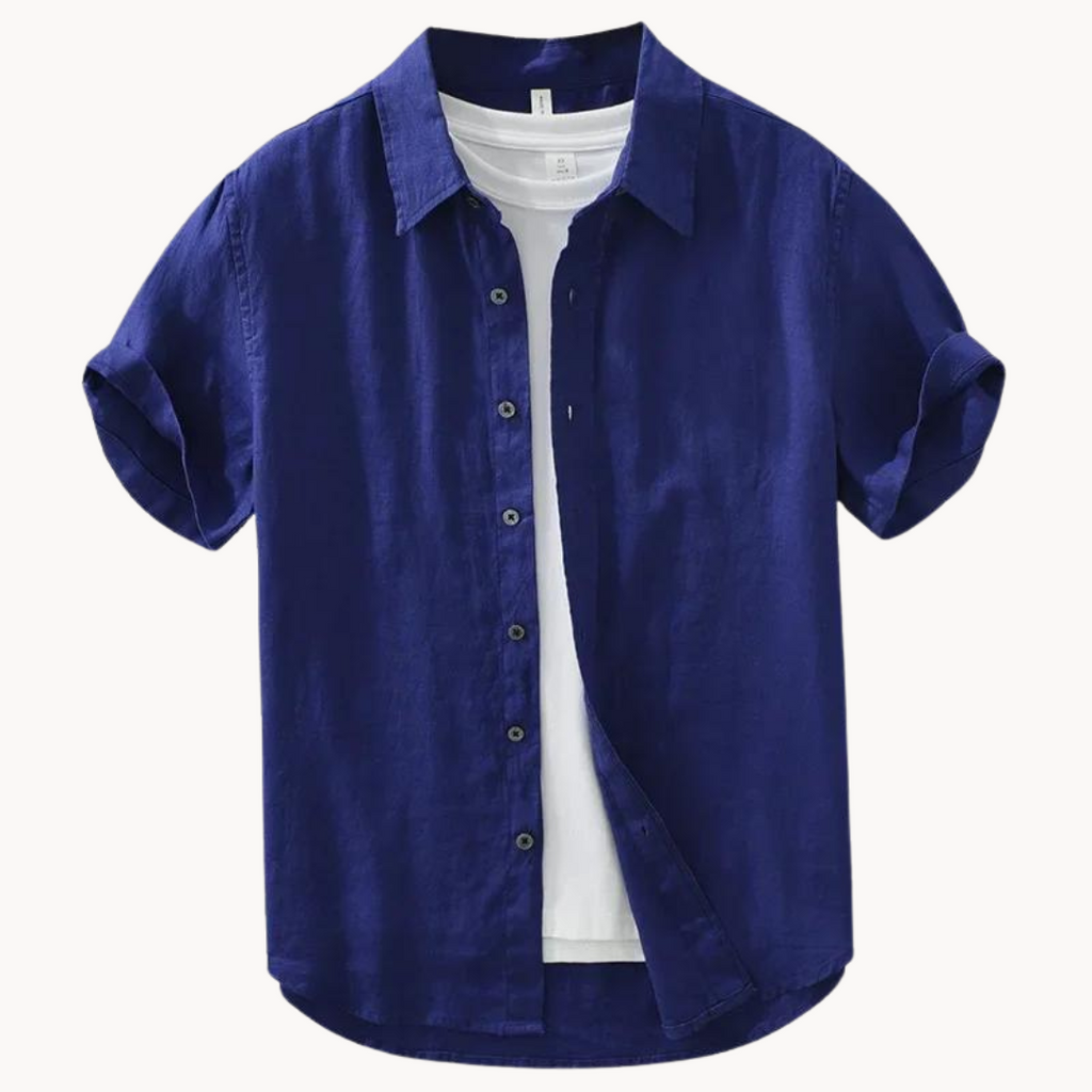 Chemise en lin Modena, manches courtes