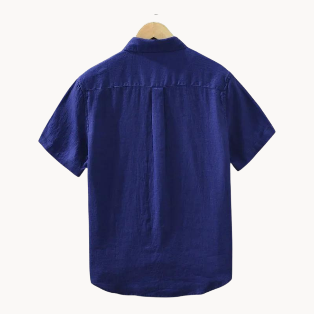 Camisa Modena de Lino Manga Corta