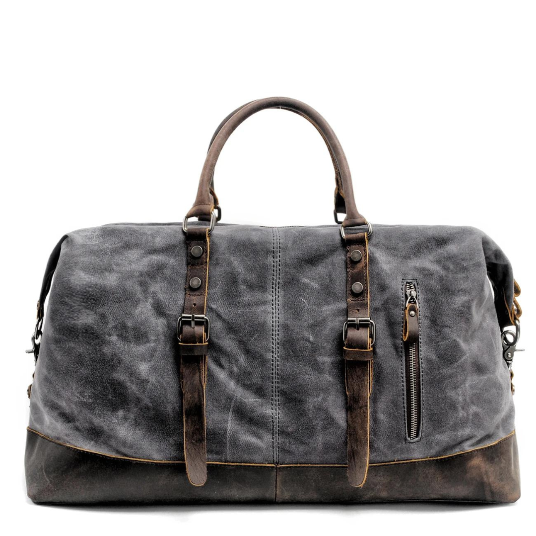 Sac de voyage Kingsley en toile et cuir