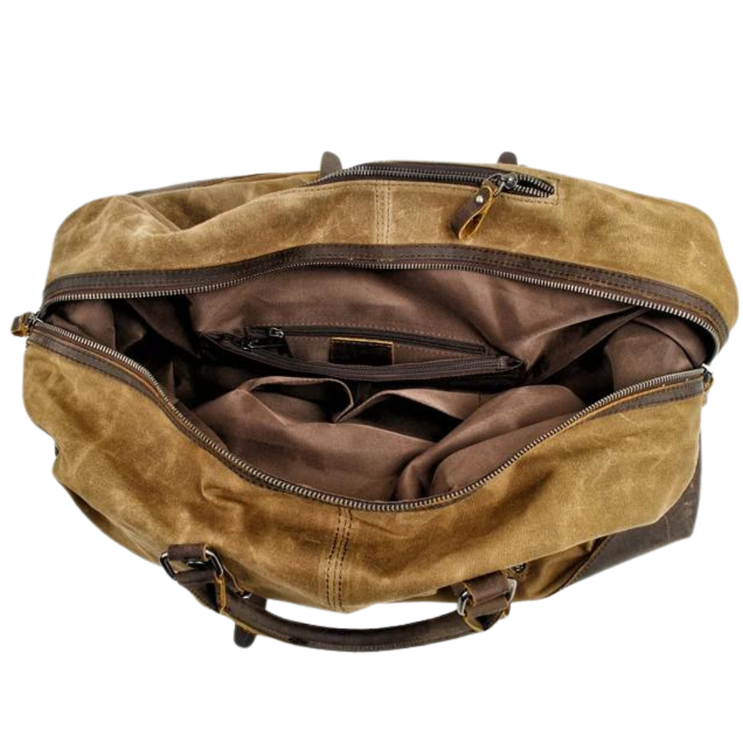 Sac de voyage Kingsley en toile et cuir