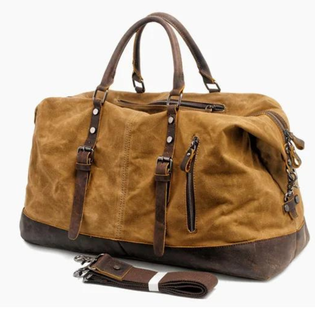 Sac de voyage Kingsley en toile et cuir