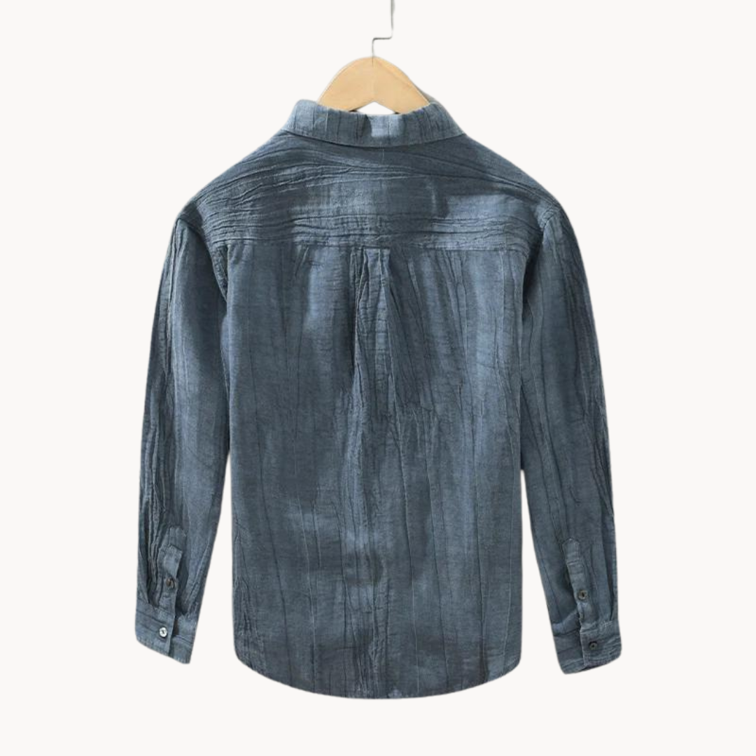 Cesare Linen Button-Down Shirt