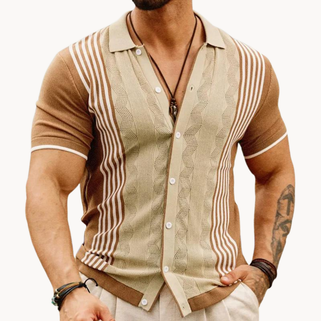 Polo Alabaster de Botones Completos