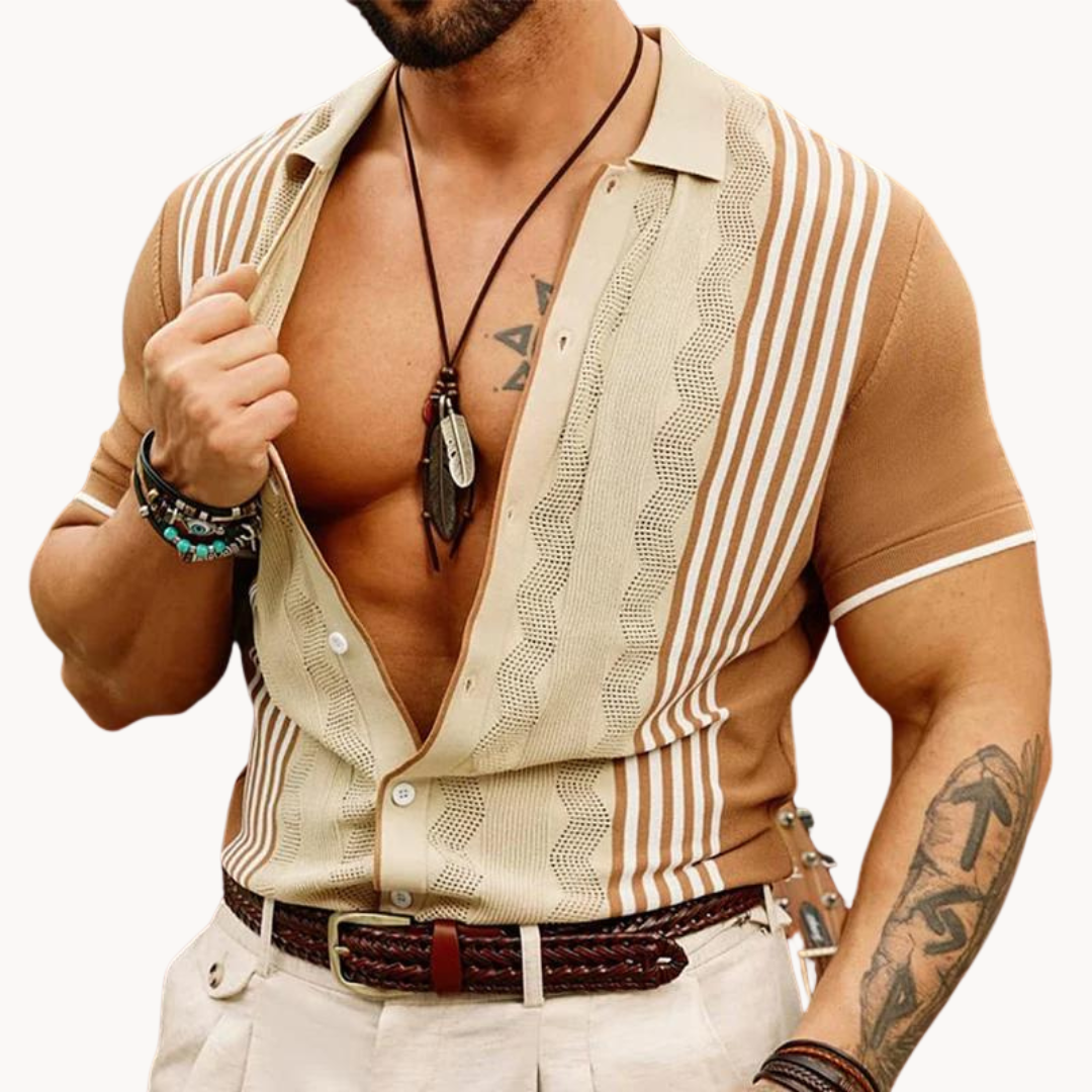 Polo Alabaster de Botones Completos