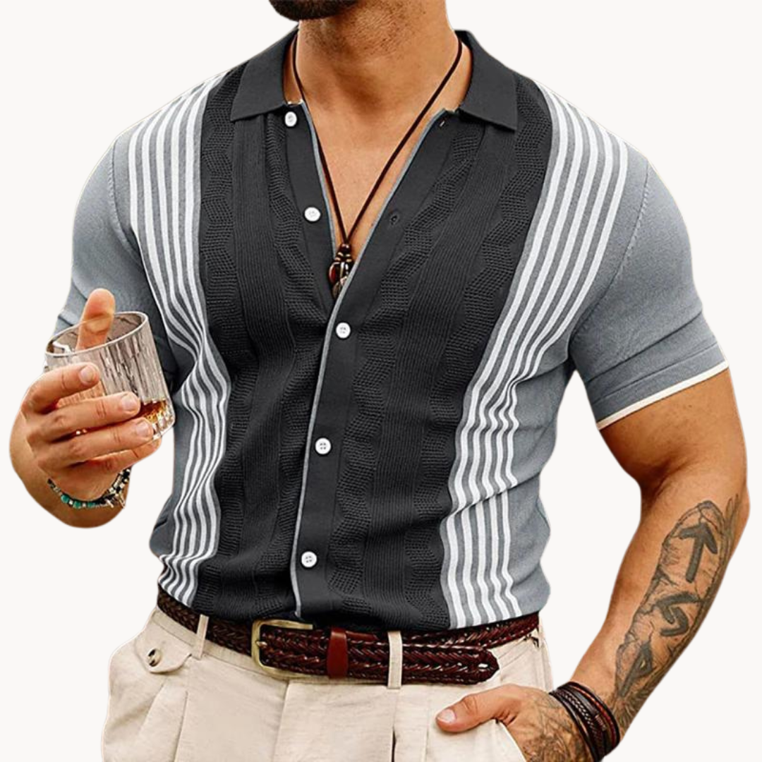 Polo Alabaster de Botones Completos