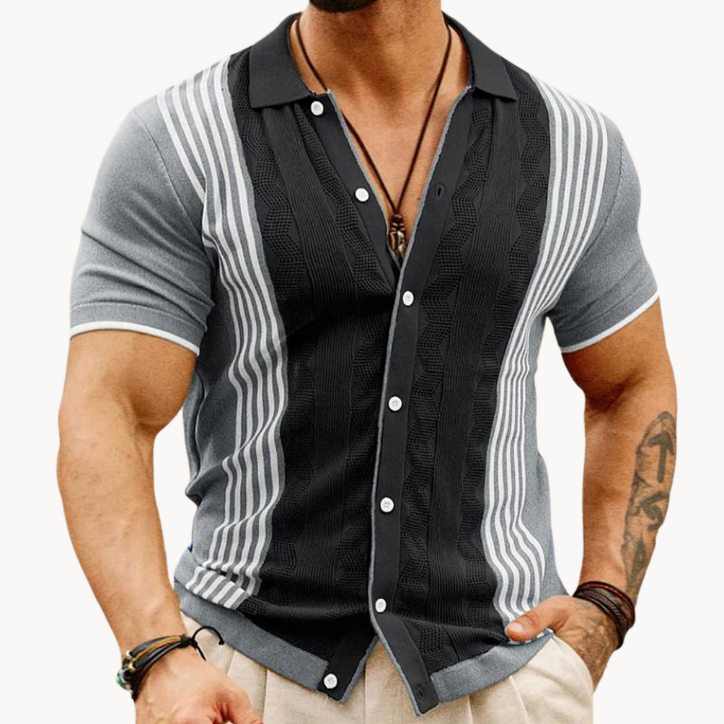 Polo Alabaster de Botones Completos