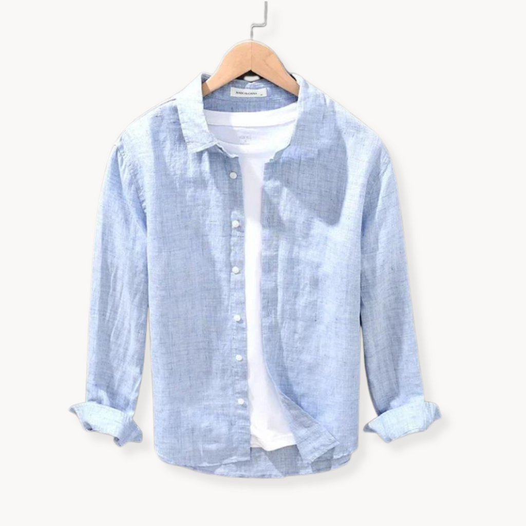 Camisa Casco de Lino con Botones