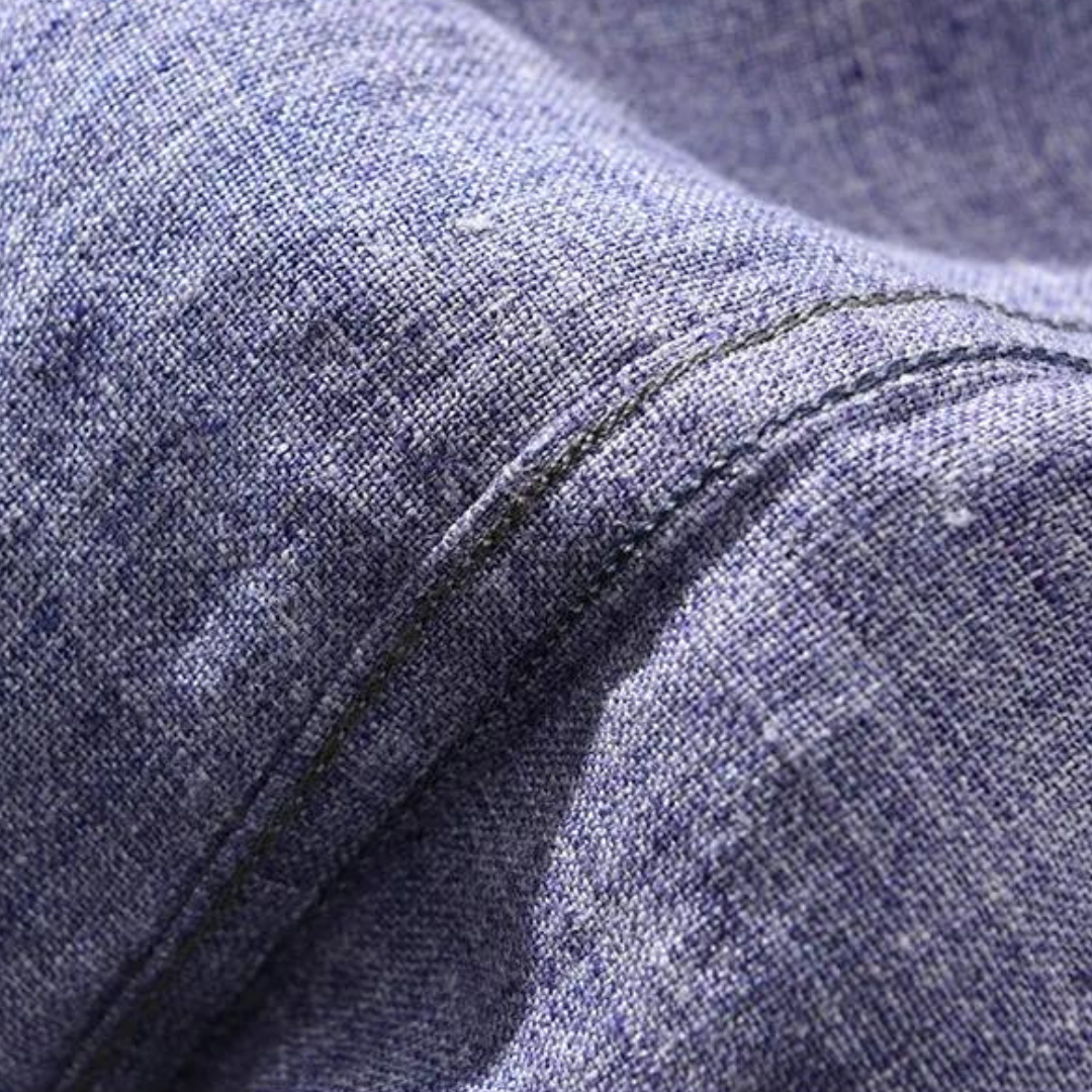 Linen Helmet Shirt with Buttons