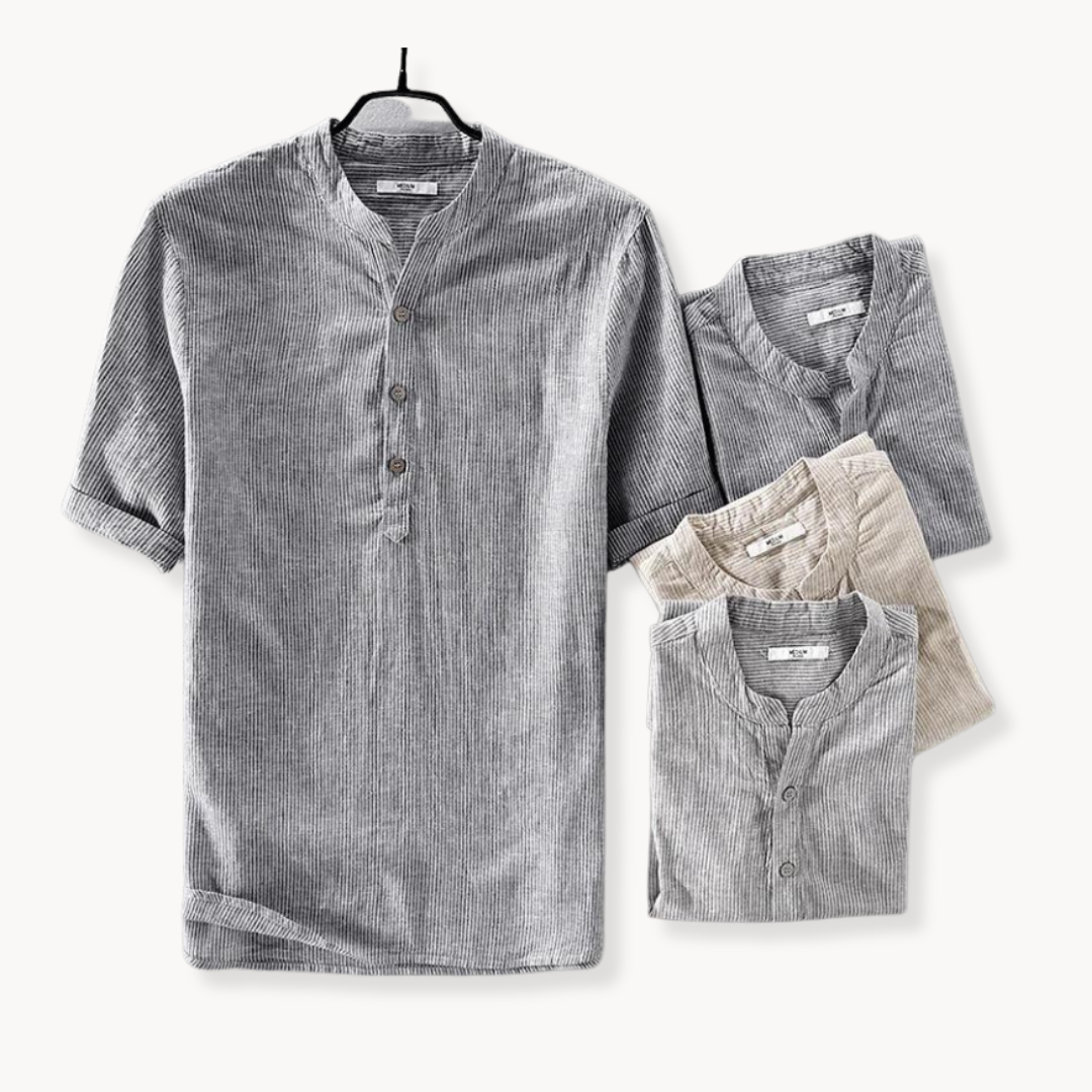 chemise rayée en lin Sail