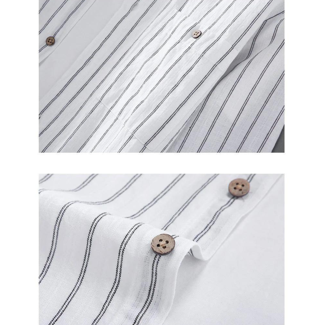 Camisa Conall de Lino y Algodón con Botones