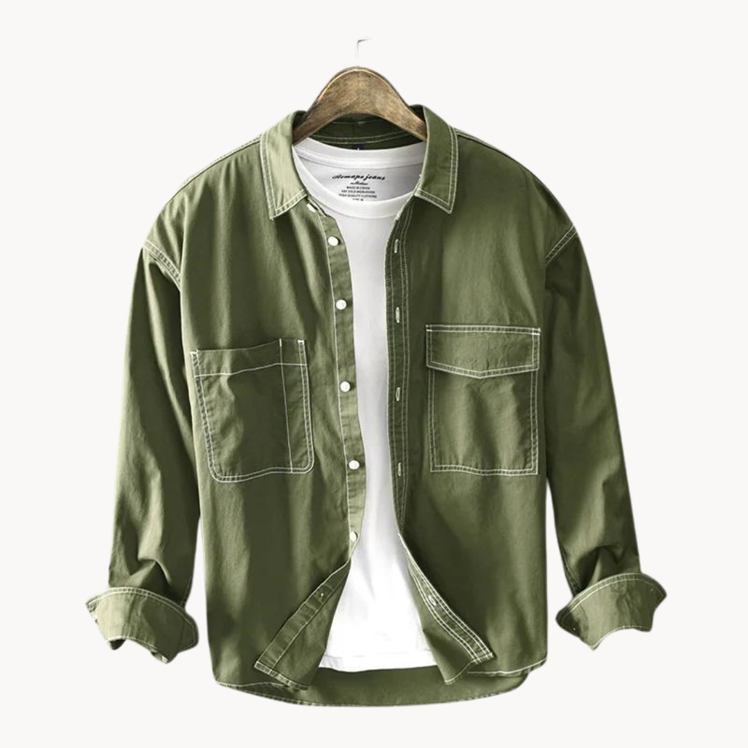 Camisa Colm de Algodón con Botones