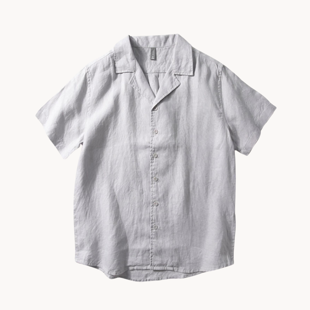 Chemise en coton Rico à col cubain
