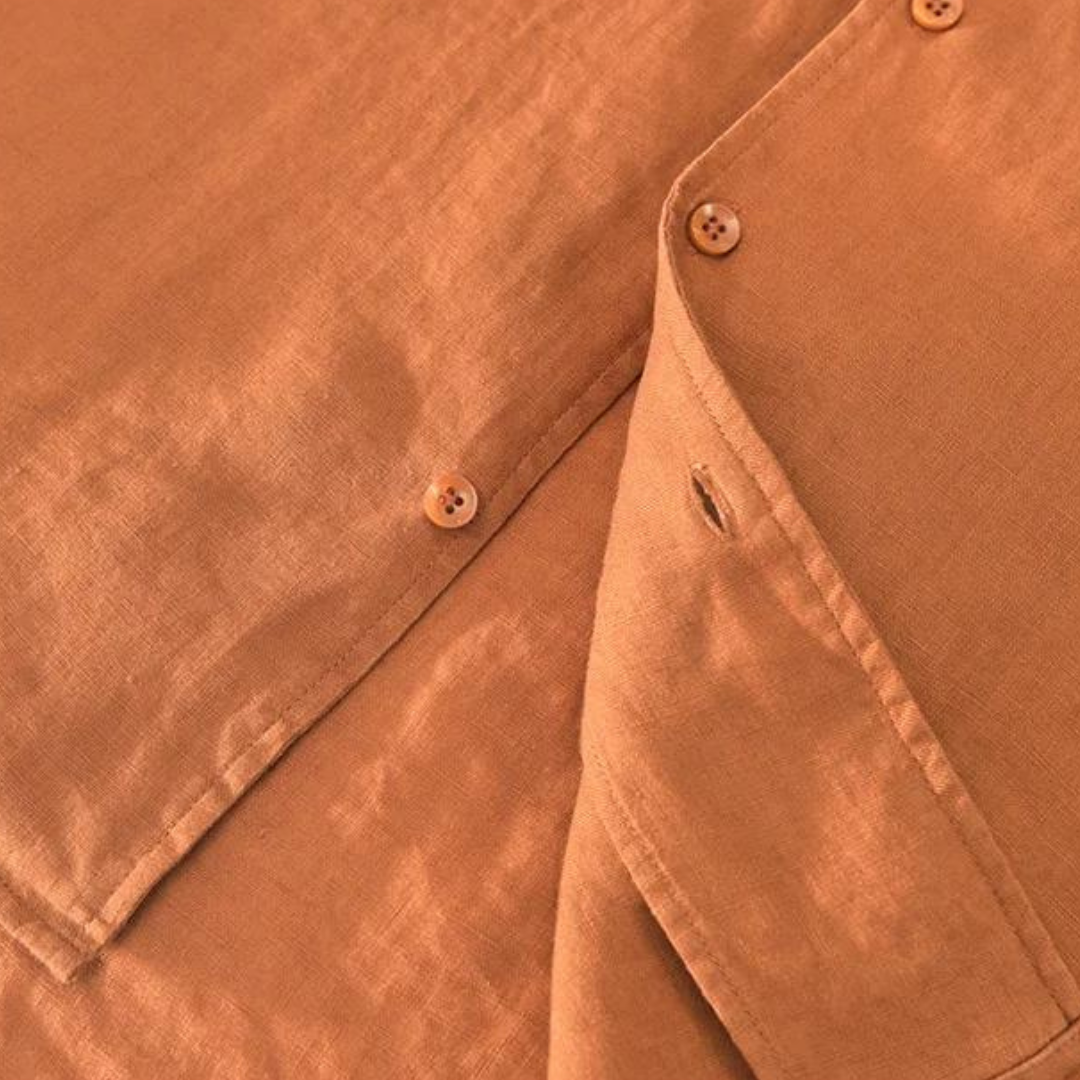 Chemise en coton Rico à col cubain