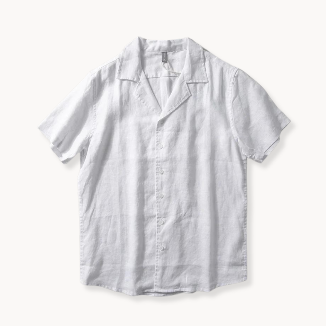 Chemise en coton Rico à col cubain