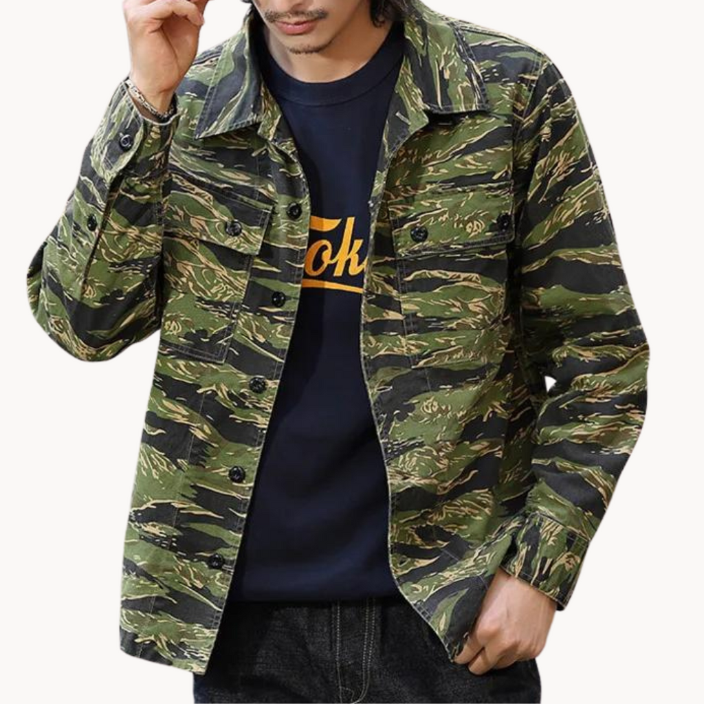 Chaqueta militar de algodón Terrain