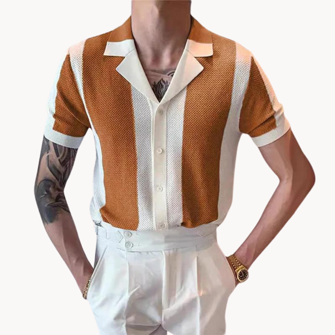 Camisa de Punto a Rayas Mariner