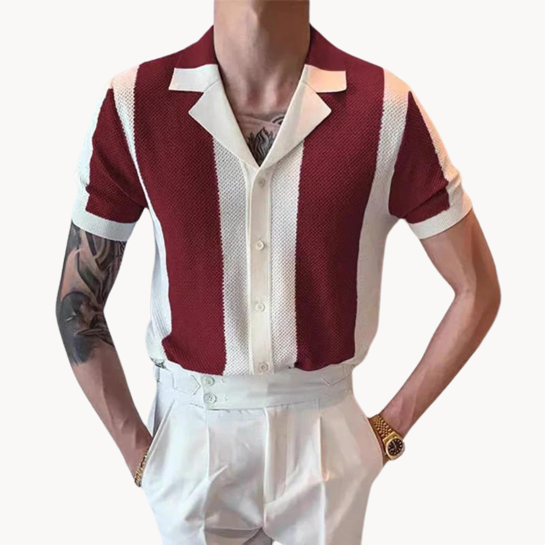 Camisa de Punto a Rayas Mariner