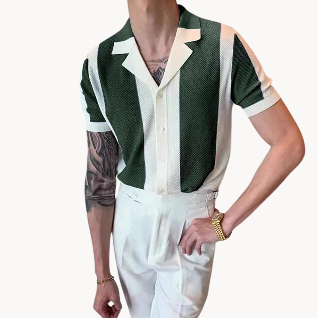 Camisa de Punto a Rayas Mariner