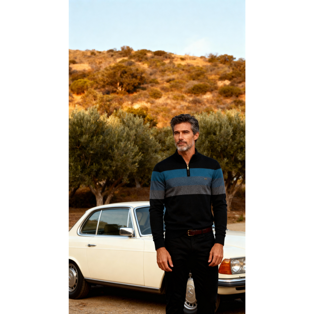 Suéter con cremallera Burk Quarter Zip