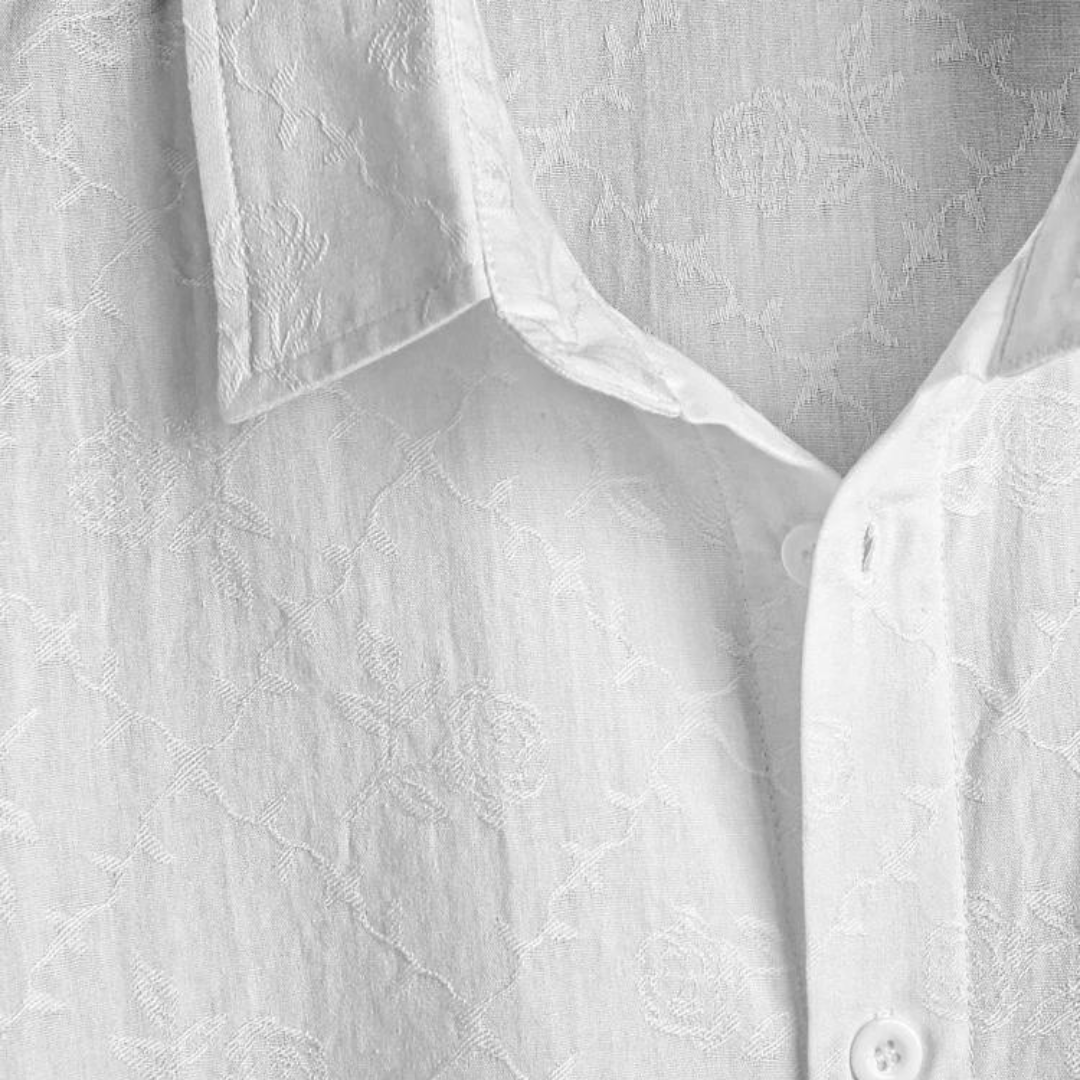 Polo de Jacquard de Algodón