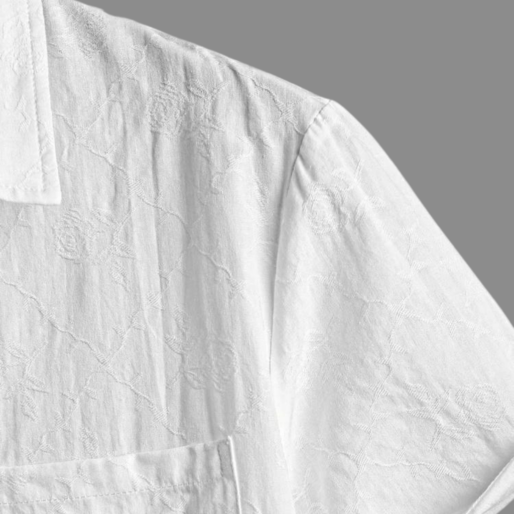 Polo de Jacquard de Algodón