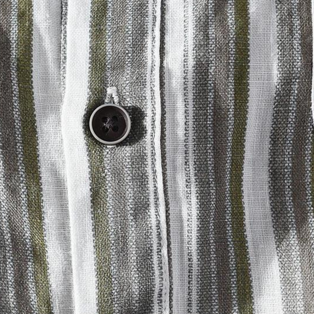 Camisa Caelan de Algodón y Lino