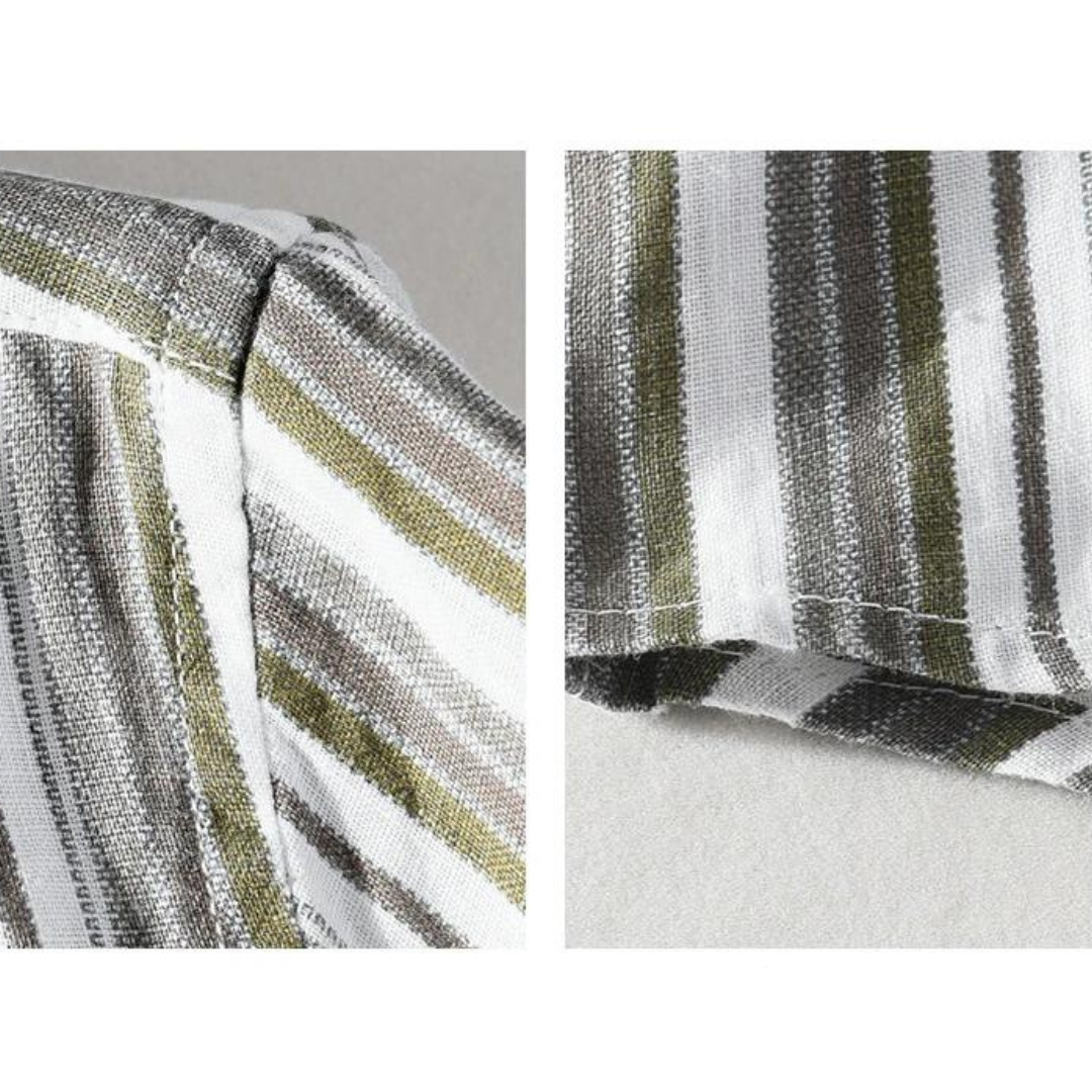 Camisa Caelan de Algodón y Lino