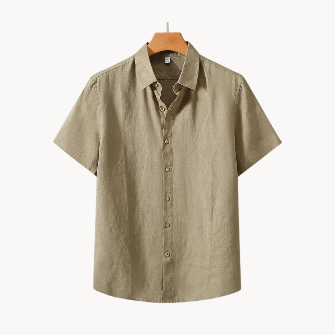Royale linen button-down shirt