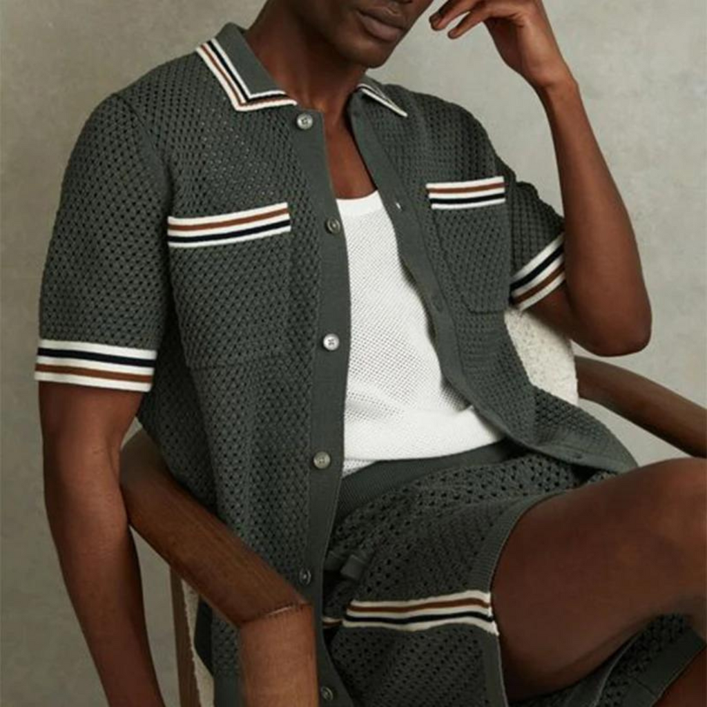 Camisa de Punto Calado Xeno