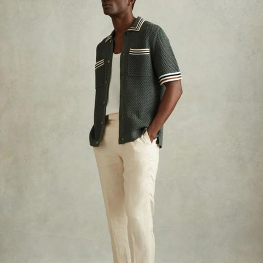 Camisa de Punto Calado Xeno