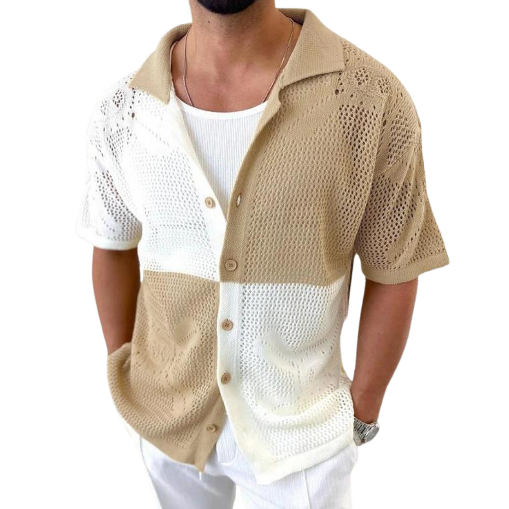Cascade Mesh Knit Shirt
