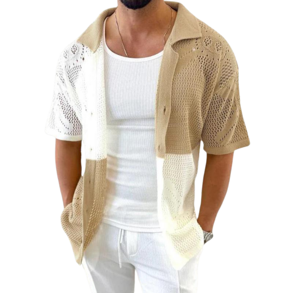 Cascade Mesh Knit Shirt