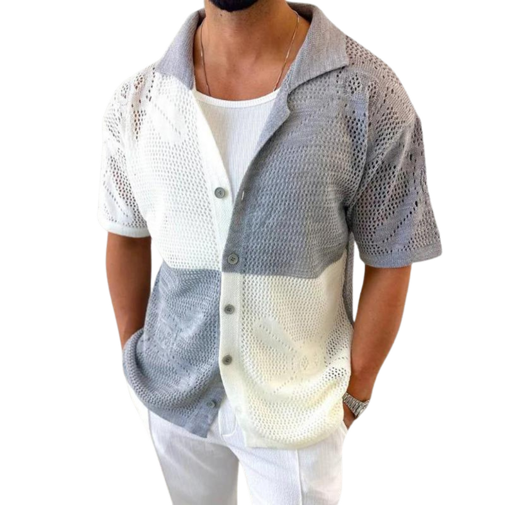 Cascade Mesh Knit Shirt