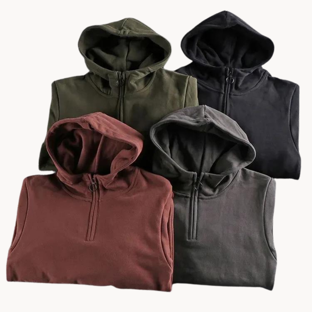 Sudadera Marque con Cuello en Cremallera