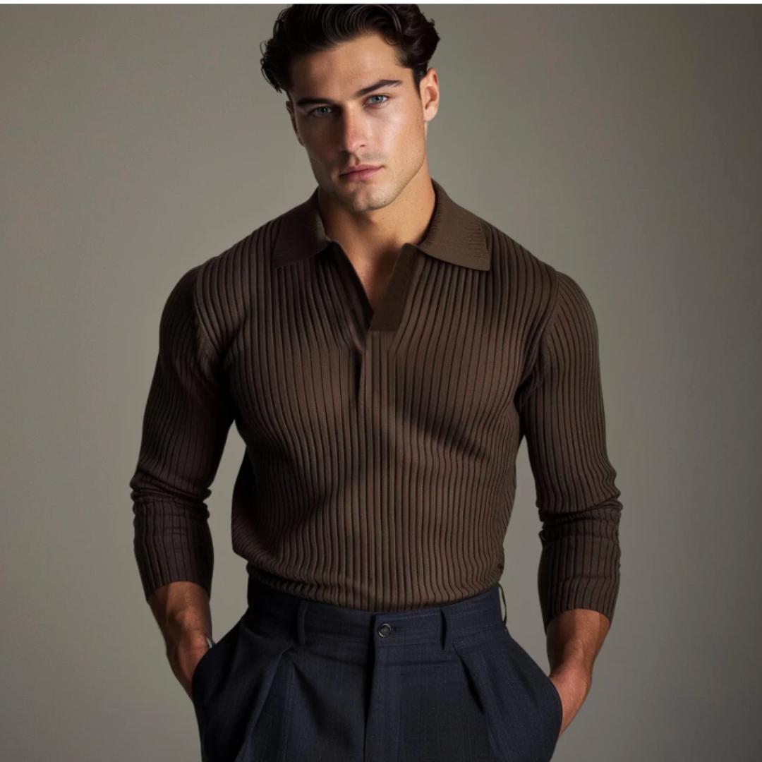 Camisa Ashford de Cuello Abierto