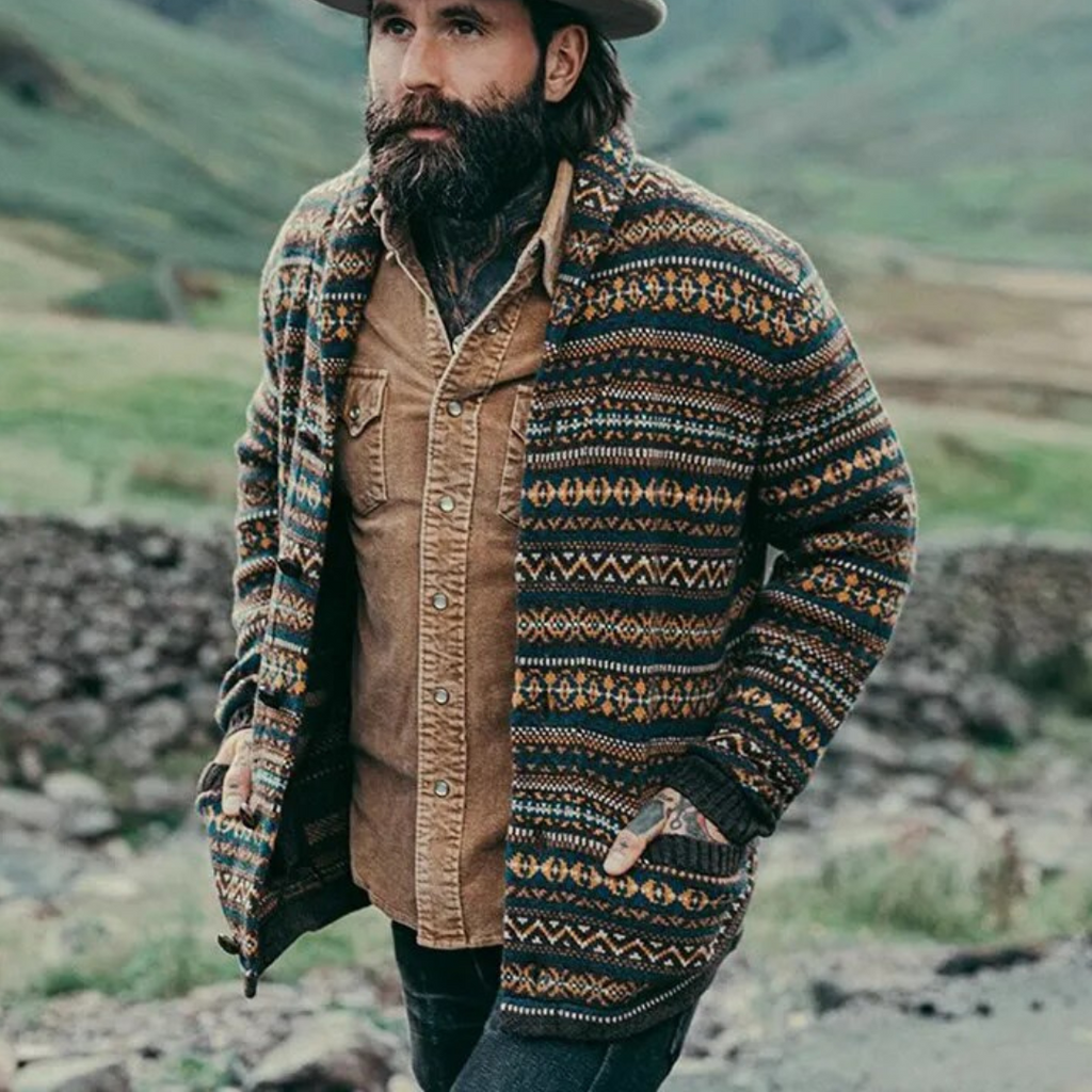 Gilet en mélange doux à col châle