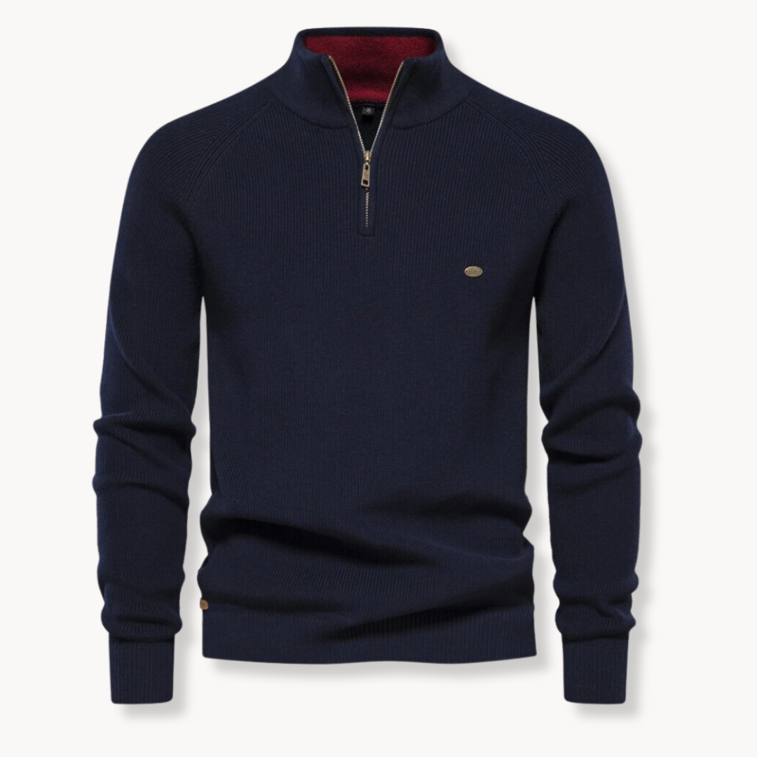 Suéter con cremallera Moss Quarter Zip