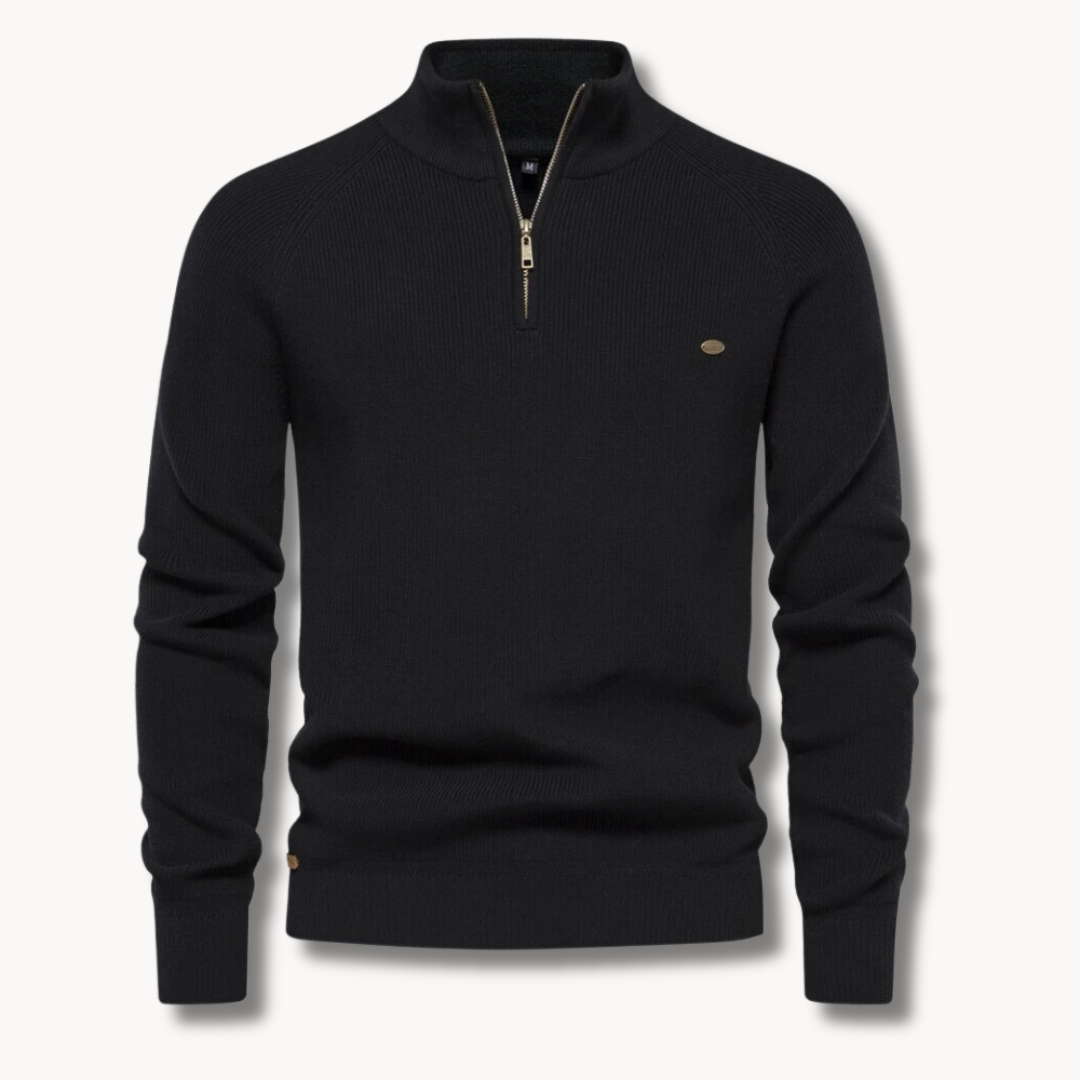 Suéter con cremallera Moss Quarter Zip