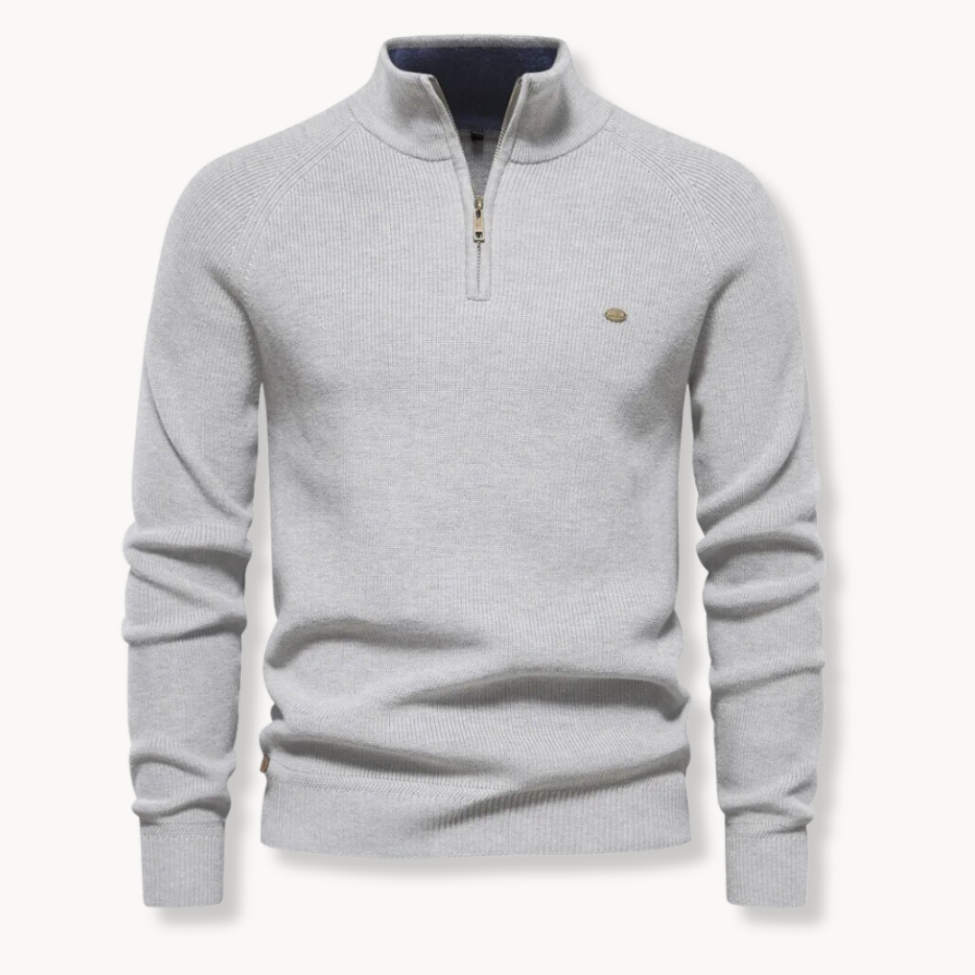 Suéter con cremallera Moss Quarter Zip