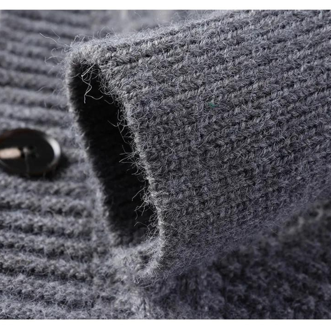 Cárdigan de Lana Trenzada