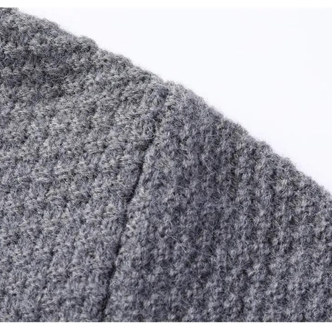 Cárdigan de Lana Trenzada